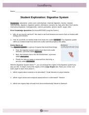 Sort and pair the images of human chromosomes obtained in a scan. Homework - DigestiveSystemSE - Name Bonnie Tang Date_October_18th 2013 Student Exploration ...
