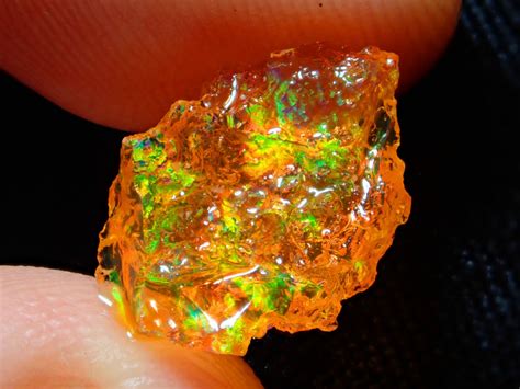 251ct A7 Natural Rough Mexican Fire Opal