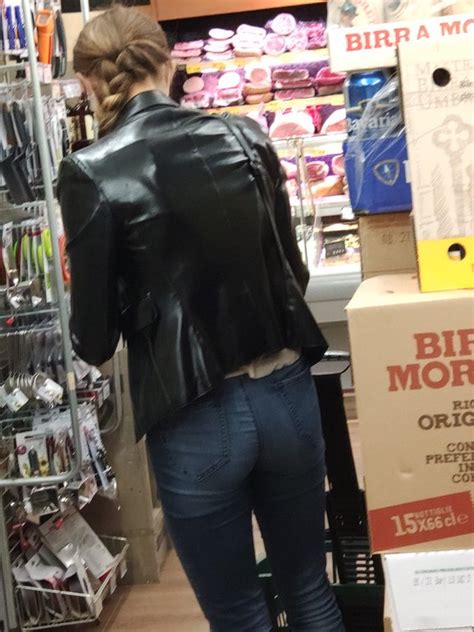 Candid Skinny Ass In Jeans Caught In Supermarket Img20200618105822