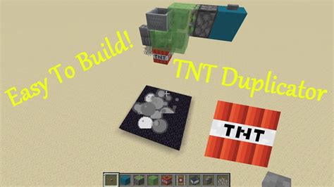 Put the tnt below the wall, first push will grab the tnt, first pull will dupe. How to Build a TNT Duplicator - Minecraft Java Edition 1 ...