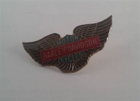 Harley Davidson Motorcycle Vintage Pin Etsy
