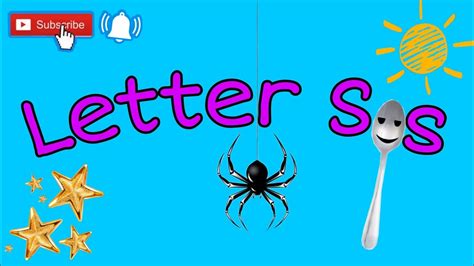 The Letter Ss How To Write Letter Ss Words Start With S