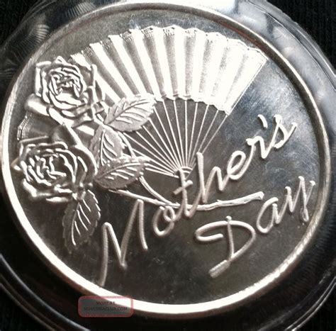 1 Oz 999 Fine Silver Mother S Day Round 1999