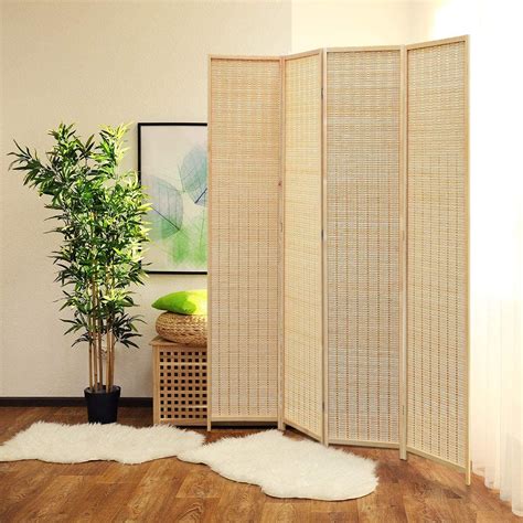Jostyle Room Divider Folding Privacy Screen 4 Panel Room