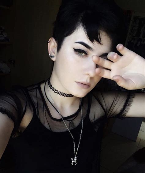 Gothic Pixie Hair Short Hairstyles For Women Womens Hairstyles Goth Chic