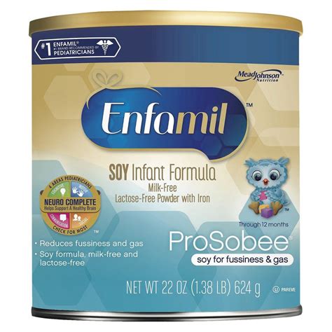 Want to get the goodness of milk but your body can't take it? Enfamil ProSobee Soy Infant Formula Powder - 22oz | Baby ...