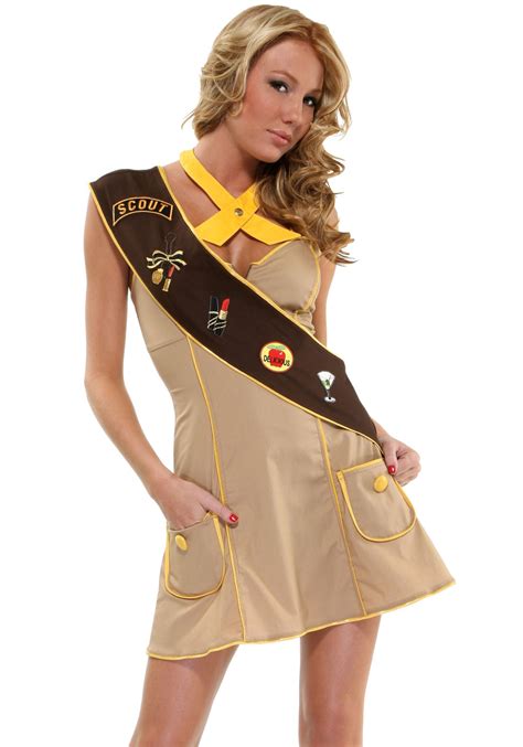 ForPlay Troop Leader Sexy Girl Scout Costume Brown