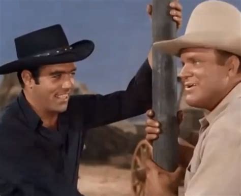 Pernell Roberts As Adam Cartwright And Dan Blocker As Hoss Cartwright