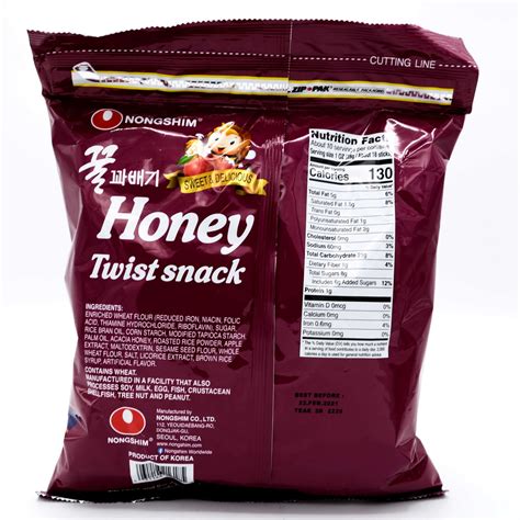 Nongshim Honey Twist Snack 10 Oz 280 G Well Come Asian Market