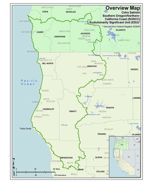 Map Of Southern Oregon Coast Verjaardag Vrouw 2020
