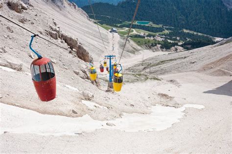 Cable Car Dolomites Stock Photo Image Of Dampezzo Cortina 62315710