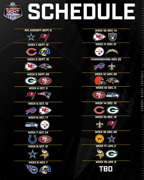 Nfl Printable Schedule Week 1 The Nfls Week 1 Schedule Has Fans