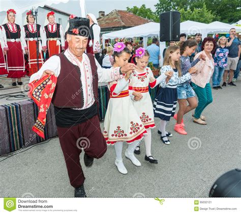Folk Dance Of The Elderly And Children At The Nestenar Games In The ...