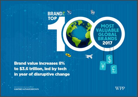 2017 Brandz Top 100 Most Valuable Global Brands Wpp Y Kantar Millward