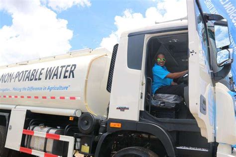green commissions two new water trucks for farmers in st elizabeth jamaica observer