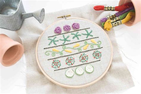 8 Embroidery Sampler Patterns