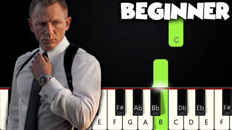 The James Bond Theme Beginner Piano Tutorial Sheet Music By