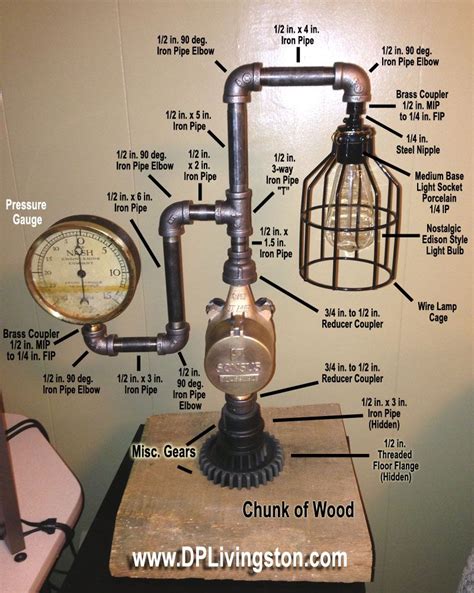 How To Steampunk Lamp Tutorial Steampunk Lighting Steampunk Lamp