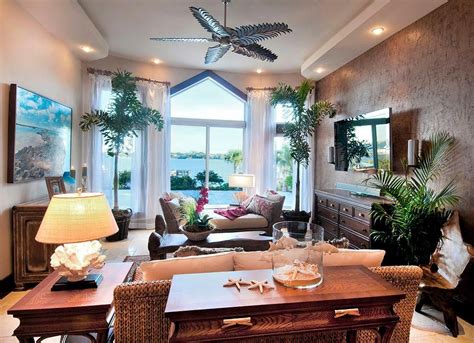 Beautiful Beautiful Tropical Living Rooms For Hall