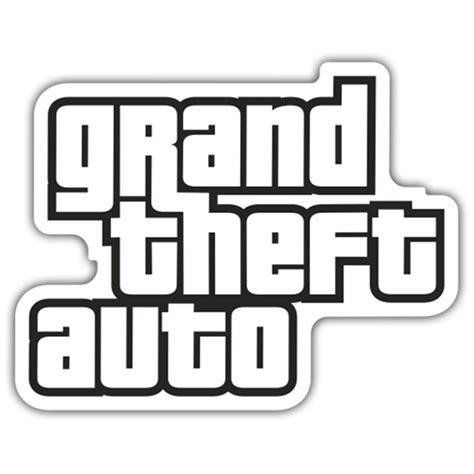 Pegatina Grand Theft Auto Logo