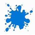 Blue vector water splash isolated over white By Microvector | TheHungryJPEG