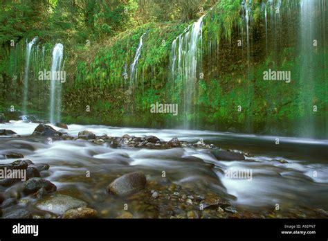 Mossbrae Falls California Usa Stock Photo Alamy