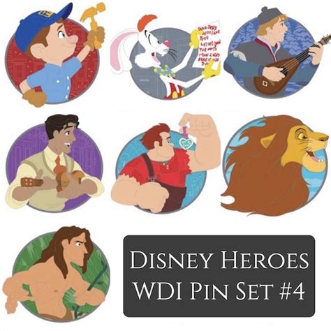 Disney Heroes Wdi Pin Set 4 Disney Pins Blog