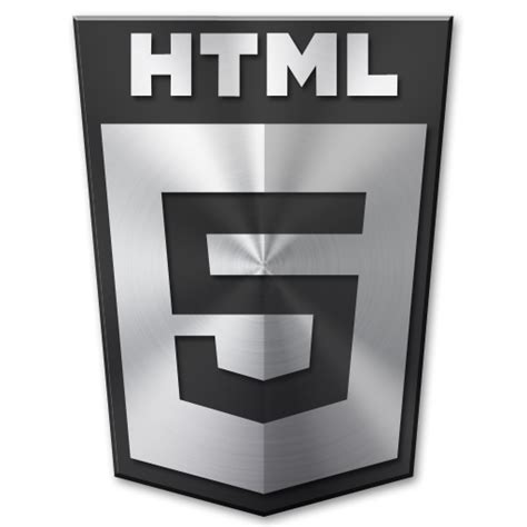 Html5 2 Icon Brushed Metal Icons