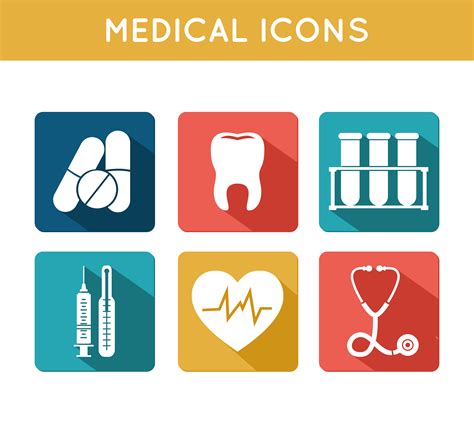 Health Care Medical Icons Set 460020 Vector Art At Vecteezy
