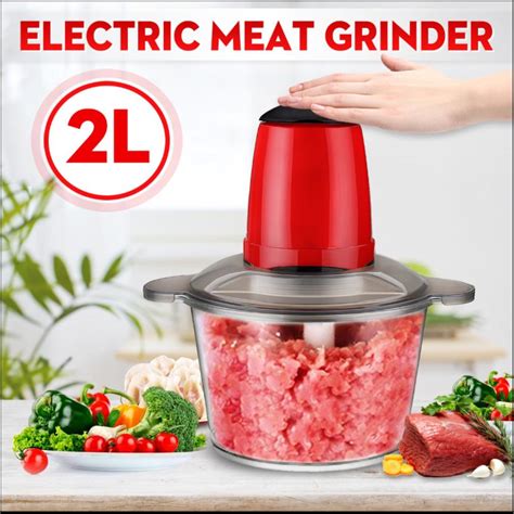 220v 2l 300w Electric Food Chopper Meat Grinder Household Kitchen Fast