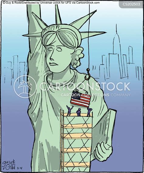 Statue Of Liberty Cartoons And Comics Funny Pictures From Cartoonstock