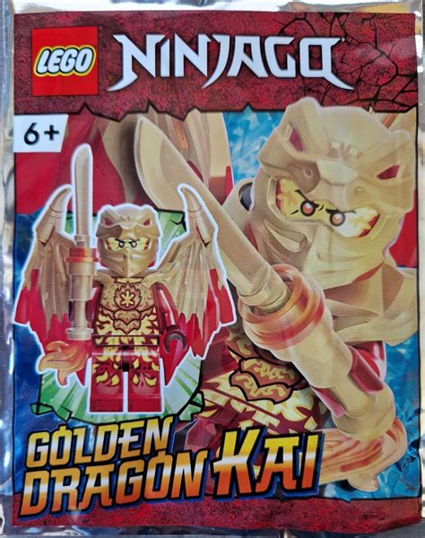 lego ninjago golden dragon kai minifigure foil pack set 892291 bagged the minifigure store