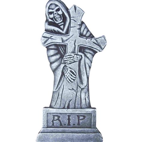 Grim Reaper Tombstone Halloween Decoration Happy Holidayware