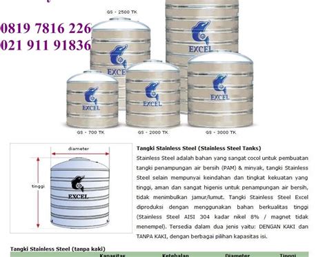 Terdapat 2 jenis bahan pada tangki air tedmond grand, yaitu bahan plastik polyethylene (pe) dan bahan stainless steel. Toren , Tandon, Tangki, Tedmond Air yang berupa stainles ...