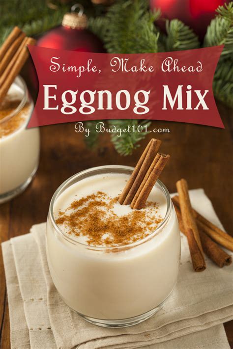 Egg Nog Mix Recipe Homemade Eggnog Eggnog Mix Recipe Eggnog Recipe