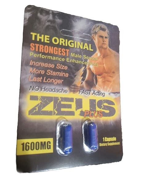 zeus plus 1600 6 pills male sexual supplement 3 packs double 94922087591 ebay