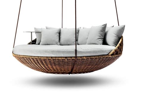 Kid swing chair,child hanging chair wooden swing seat with sponge pad cotton rope and armrest cover decdeal large brazilian macrame fringe 2 person double deluxe hammock swing net chair indoor zxsm round carpet study room hanging chair balcony simple short hair print washing. Outdoor Indoor Extra Large Luxury Hanging Rattan Day Bed ...