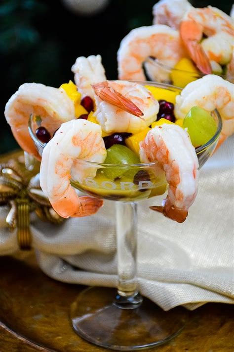 Cold marinated shrimp and avocados. Champagne Marinated Shrimp and Fruit Salad (With images) | Appetizer recipes, Seafood recipes ...