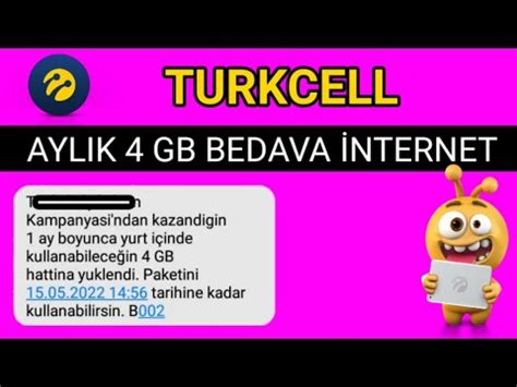 S Per Kampanya Gb Turkcell Bedava Nternet Youtube