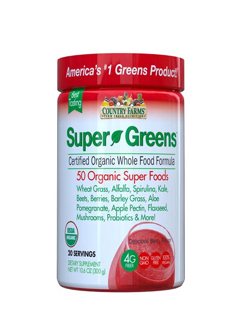 Country Farms Super Greens Reviews - Country Farms Super Greens Drink Mix-Berry - Windmill Vitamins