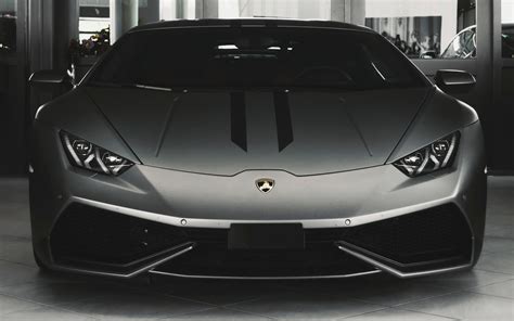 Fondos De Pantalla Vista Frontal Del Carro De Plata Lamborghini