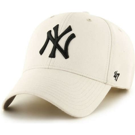 Gorra Curva Crema De New York Yankees Mlb Mvp De 47 Brand Caphunterses