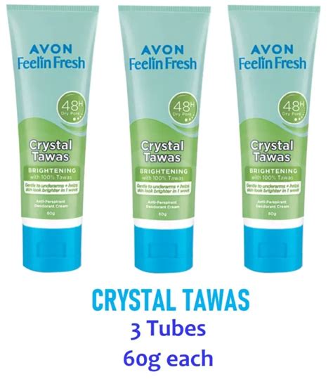 Avon Feelin Fresh Quelch Crystal Tawas Anti Perspirant Deodorant Cream