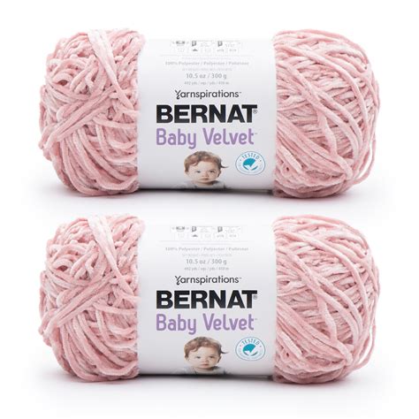 Bernat Baby Velvet Restful Rose Yarn 2 Pack Of 300g105oz