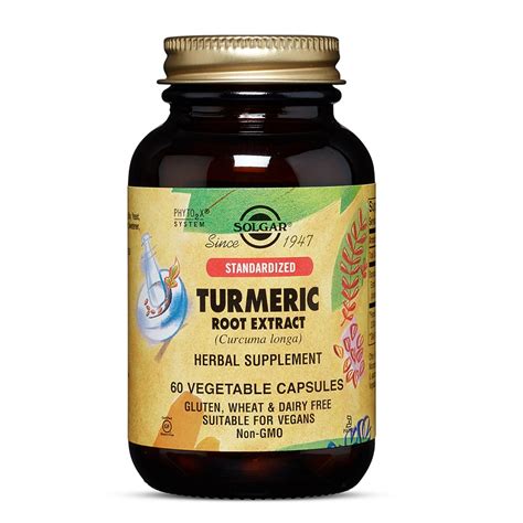 Extract din rădăcină de Turmeric 60 capsule Solgar Farmacia Tei