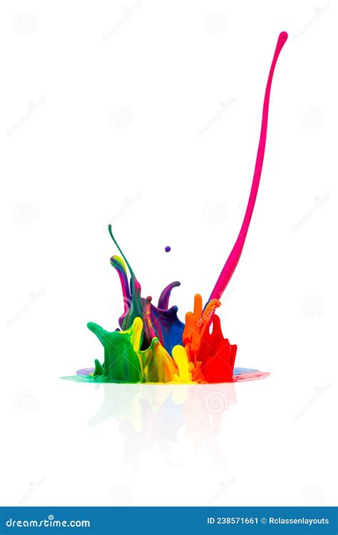 Abstract Colorful Paint Splashing Stock Image Image Of Customize