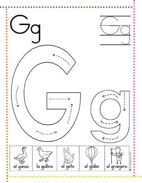Letra G Numbers Preschool Letter G Worksheets Letters