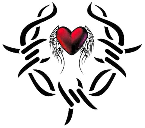 Free Tribal Love Heart Tattoos Download Free Tribal Love Heart Tattoos Png Images Free