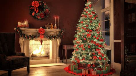 Christmas Fireplace Wallpapers Wallpaper Cave