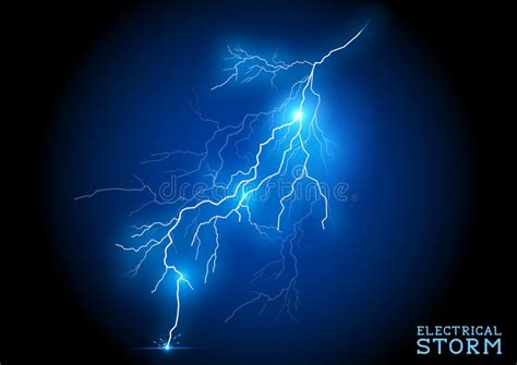 Another example of static discharge, but on a much larger scale, is lightning. Electric Storm stock vector. Illustration of night, strike ...